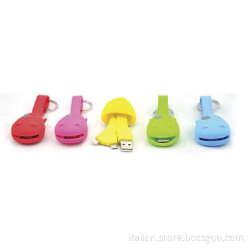 2-in-1 USB charger cable for iPhone 5/Samsung